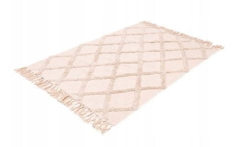 Dywanik w stylu boho naturalny beżowy 50x80 cm (1).JPG