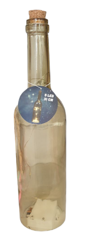 Butelka ze światłem 5 LED 31 cm żółta (1).png