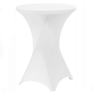 Pokrowiec na Stolik barowy Ø 80 x 110 cm Biały  