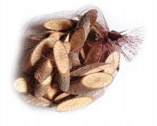 Dekoracyjne plastry krążki drewna 32 sztuki.JPG