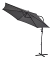 Parasol przeciwsłoneczny ogrodowy składany Ø 3 m szary (4).png