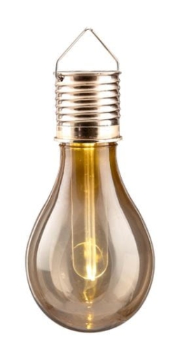 Lampka solarna w kształcie żarówki wisząca 14,5 cm.JPG