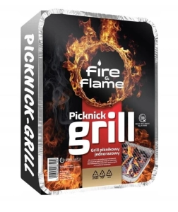 Piknikowy grill jednorazowy przenośny 25 cm