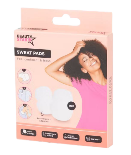Wkładki pod pachy chłonące 10 sztuk Beauty Star.png