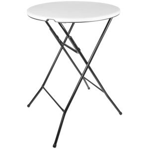 Stolik barowy Składany 110 x 80 cm biały