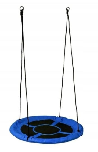 Huśtawka ogrodowa Bocianie gniazdo 110cm 150kg niebieska (2).JPG