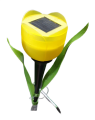 Lampa solarna wbijana ogrodowa Tulipan żółty 30 cm (3).png