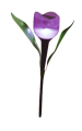 Lampa solarna wbijana ogrodowa Tulipan fioletowy 30 cm  (2).png