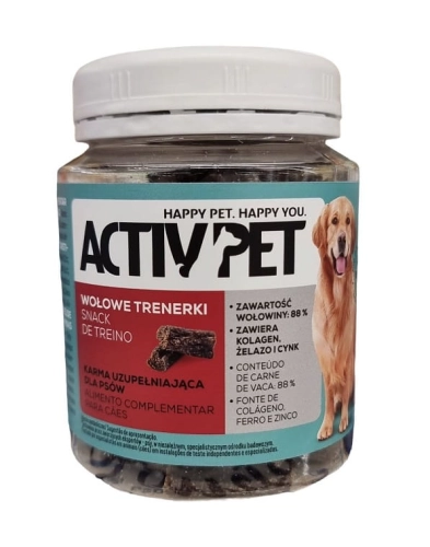 Przysmak Wołowe trenerki dla psa Activ Pet 120g