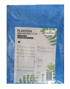 Plandeka wodoodporna niebieska 3x4m Gardenic