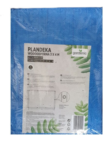 Plandeka wodoodporna niebieska 3x4m Gardenic.png