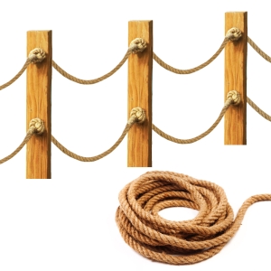 Sznur do ogrodzeń linowych Lina Jutowa Żeglarska Dekoracyjna 16mm 25m