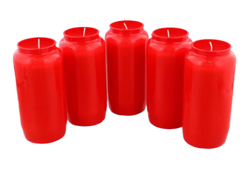 Zniczwkłady do znicza 5 sztuk czerwone 105h palenia.png