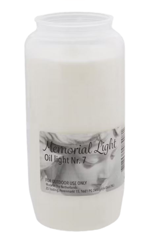 Znicz wkład do znicza 7 x 14 cm biały.png