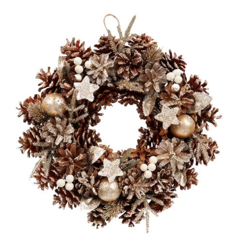 Girlanda świąteczna, wieniec świąteczny Ø 32 x 9 cm złoty.png