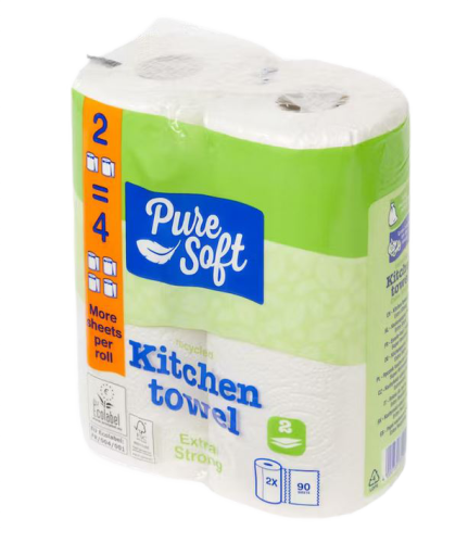 Ręcznik kuchenny Pure Soft 2 rolki x 90 listków.png