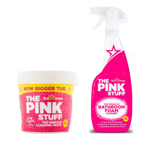 Zestaw Pink Sfuff Pasta czyszcząca + Pianka do łazienki