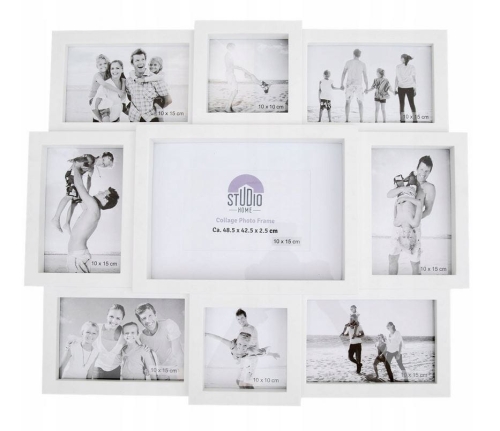Ramka na zdjęcia fotokolaż Studio Home 10x15 biała.JPG