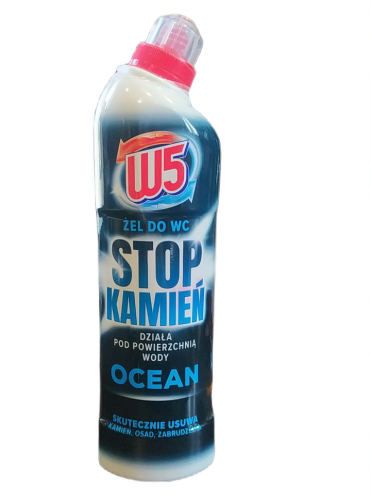 Żel do WC  Stop Kamień W5 o zapachu morskim 750 ml.png