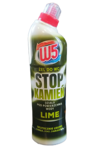 Żel do WC  Stop Kamień W5 o zapachu cytrynowym 750 ml