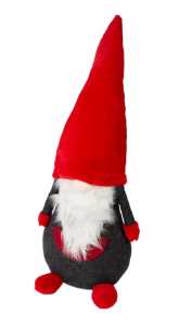 Skrzat Gnom Krasnal  XL 90 cm czerwony broda