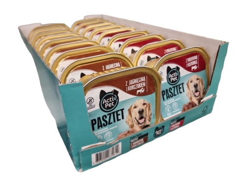 Karma mokra dla psa Pasztet MIX SMAKÓW 18x300g Activ Pet.jpg