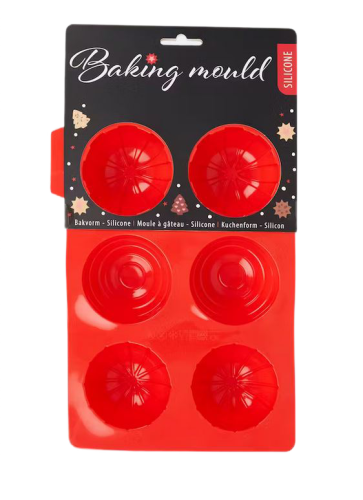 Świąteczna forma silikonowa do babeczek 27 x 17 x 4 cm czerwona (1).png