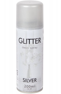 Srebrna farba w sprayu z brokatem 200 ml Spectrum 