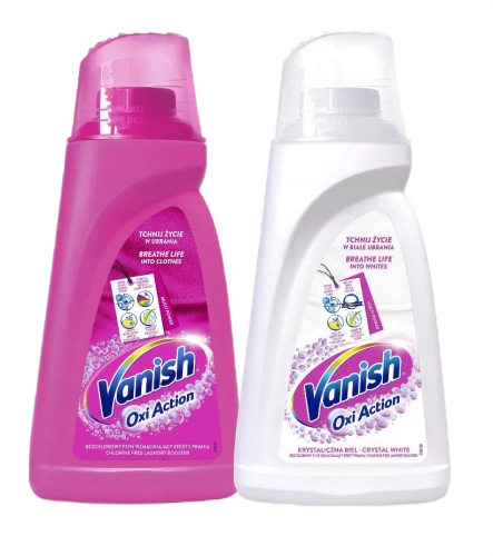 Vanish Odplamiacz w płynie do kolorów i białego zestaw 2 x 1L