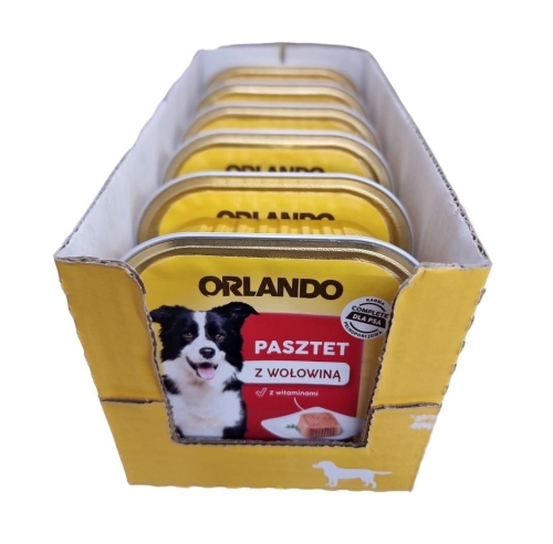 Orlando Pasztet z wołowiną karma dla psa 6 x 300 g.jpg