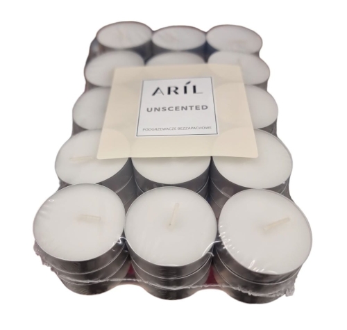 Podgrzewacze świeczki bezzapachowe 45 sztuk Aril.jpg