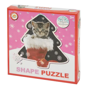 Puzzle świąteczne 60 elementów Kot w bucie 3+