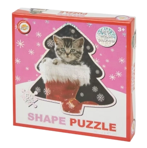 Puzzle świąteczne 60 elementów Kot w bucie 3+