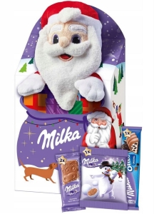 Milka zestaw słodyczy z Maskotką Mikołaj 96g