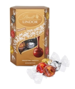Lindt  Bombonierka LINDOR ASSORTED Gold 200g