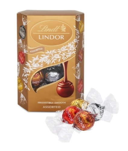 Lindt  Bombonierka LINDOR ASSORTED Gold 200g