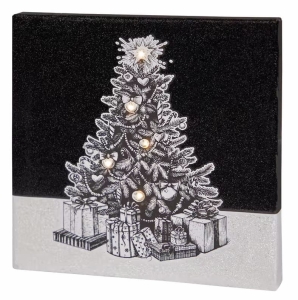 Pomaluj płótno świąteczne DécoTime 20 x 20 cm Choinka
