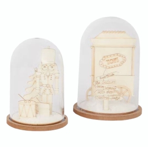 Kopuła świąteczna 2 sztuki DécoTime DIY Zrób to sam Żołnierzyk