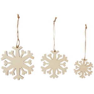 Drewniane zawieszki świąteczne Gwiazdki Home Accents