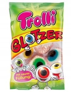 Słodycze Trolli żelki oczy Halloween 4 szt. 75g