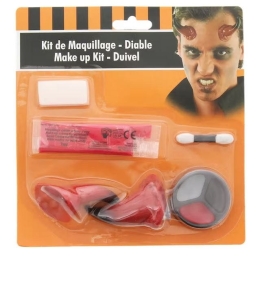 Halloween zestaw do makijażu Diabeł 5 elementów