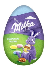 Jajko z czekolady mlecznej z drażami Milka 50g mix
