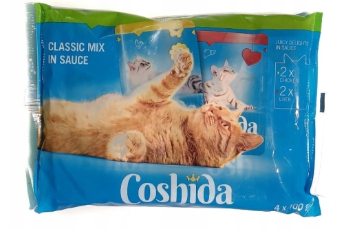 Mokra karma dla kota 4 x 100 g mix smaków Coshida.jpg