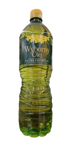 Olej rzepakowy z dodatkiem oliwy z oliwek (5%) Wyborny 1L.jpg