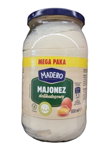 Madero Majonez wyborny do kanapek i sałatek Mega paka 830 ml.jpg