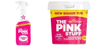 VEGAN Zestaw Pink Sfuff Pasta czyszcząca 850 ml + Pianka do łazienki 850 ml