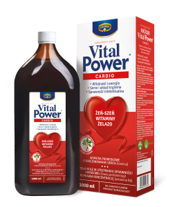 Vital Power Cardio witaminy żelazo i żeń-szeń 1L suplement diety