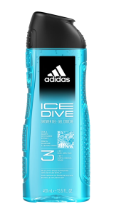 Adidas Men Ice Dive 3w1 Żel pod Prysznic dla mężczyzn 400 ml 