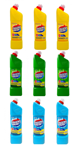 Agent Max Płyn do WC toalet zestaw 9 x 1L mix zapachów.png