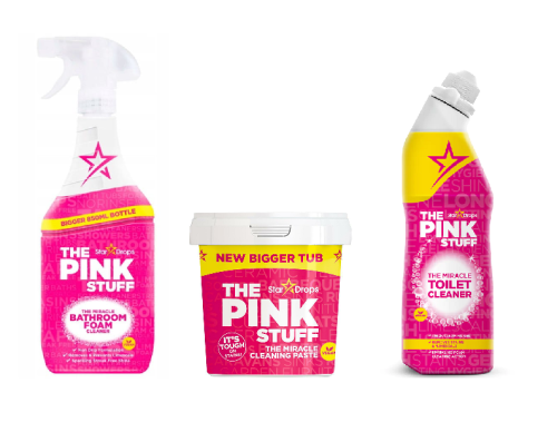 Zestaw Pink Sfuff Pasta czyszcząca + Pianka do łazienki + Żel do WC (1).png